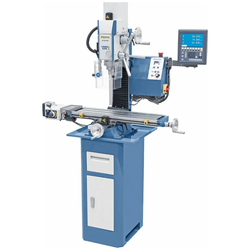 BERNARDO Bohr- und Fräsmaschine – Modell KF 28 Top mit Vorschub inkl. 3-Achs Digitalanzeige