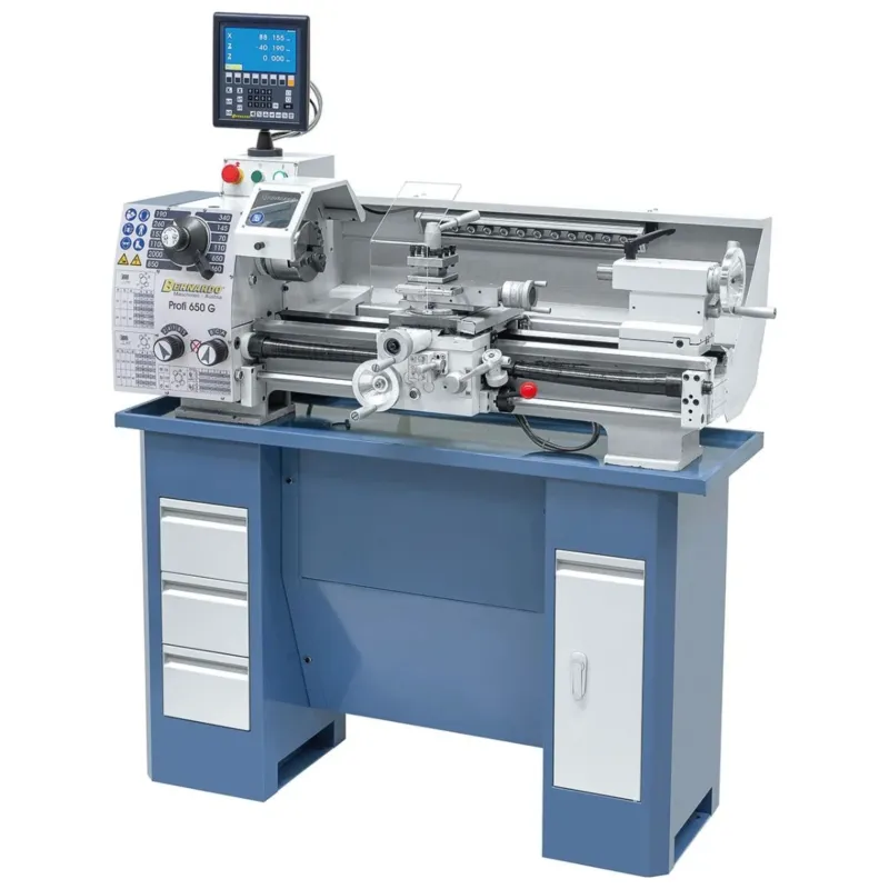 BERNARDO Leit- und Zugspindeldrehmaschine – Modell Profi 650 G / 230 V inkl. 2-Achs-Digitalanzeige ES-12 V