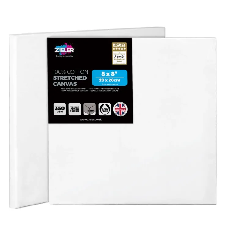 Canvas Primed 20x20cm 350gsm