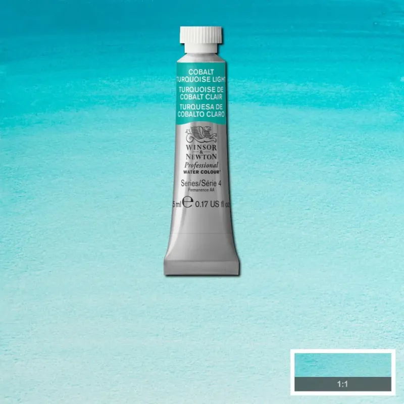 Winsor & Newton Professional Watercolour Series 4 5ml - Cobalt Turquoise Light