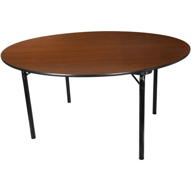 Advantage 5 Ft. Round High Pressure Laminate Folding Banquet Table By Flash Furniture | Side Tables | Modishstore - 1