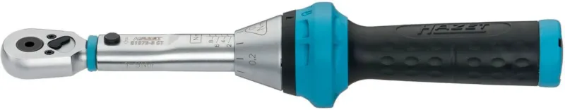 HAZET Drehmomentschlüssel 5107B-3CT 1/4 Zoll 1-9 Nm mit Bit-Umschaltknarre