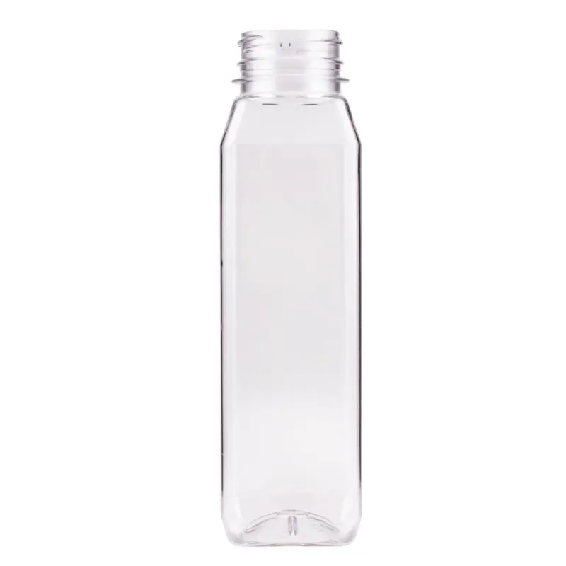 Tall Square Beverage Container - Clear