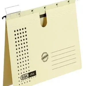 ELBA Hängehefter chic ULTIMATE DIN A4 gelb 240 g/m² 5 St./Pack. mit Metall-Hängeschienen