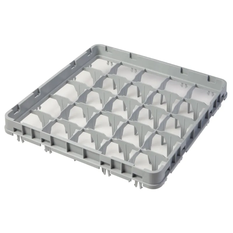 Cambro Camrack Glass Rack Extender, 25 Compartment, Grey