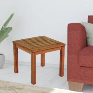 18" Brown Solid Wood Square End Table By Homeroots | End Tables | Modishstore