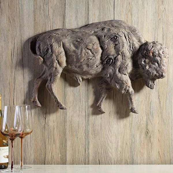 Buffalo Wall Hanging By SPI Home | Wall Decor | Modishstore