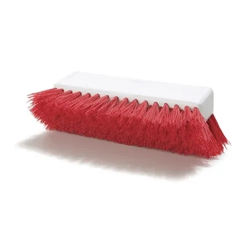 Carlisle Sparta Bi-Level Scrub Brush Head, 10", Red