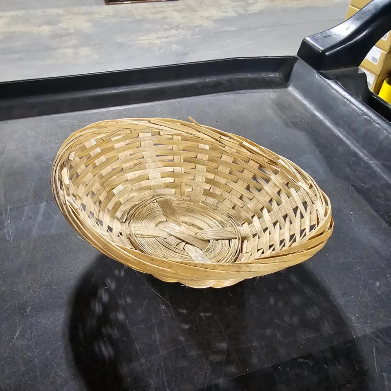 Almac Oval Woven Basket, Bamboo, FINAL SALE