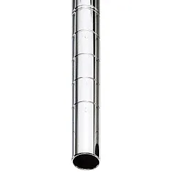 Metro Super Erecta Heavy Duty Wire Shelf Post, 74", Stainless Steel, FINAL SALE