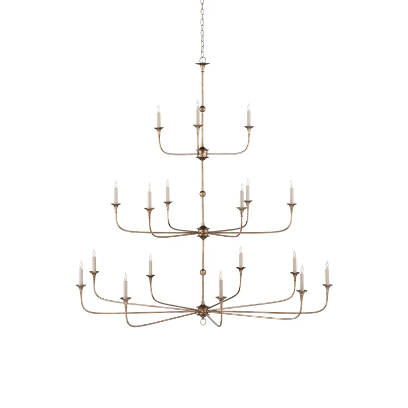 Nottaway 60" Grande Chandelier | Pyrite Bronze