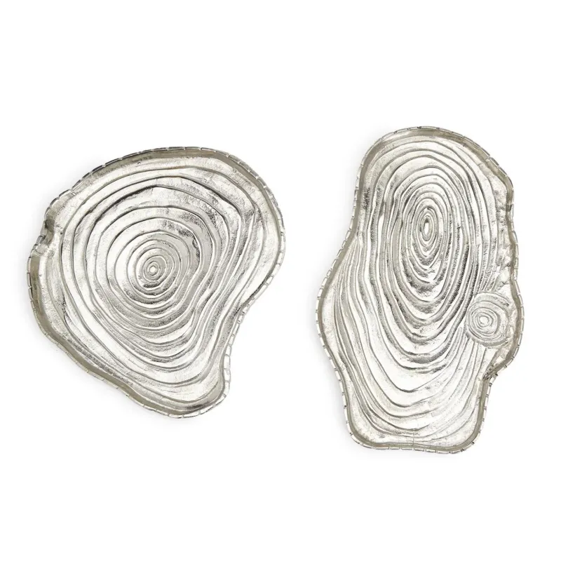 Tree Ring Tray Set Of 4 By Tozai Home | Trays | Modishstore - 1