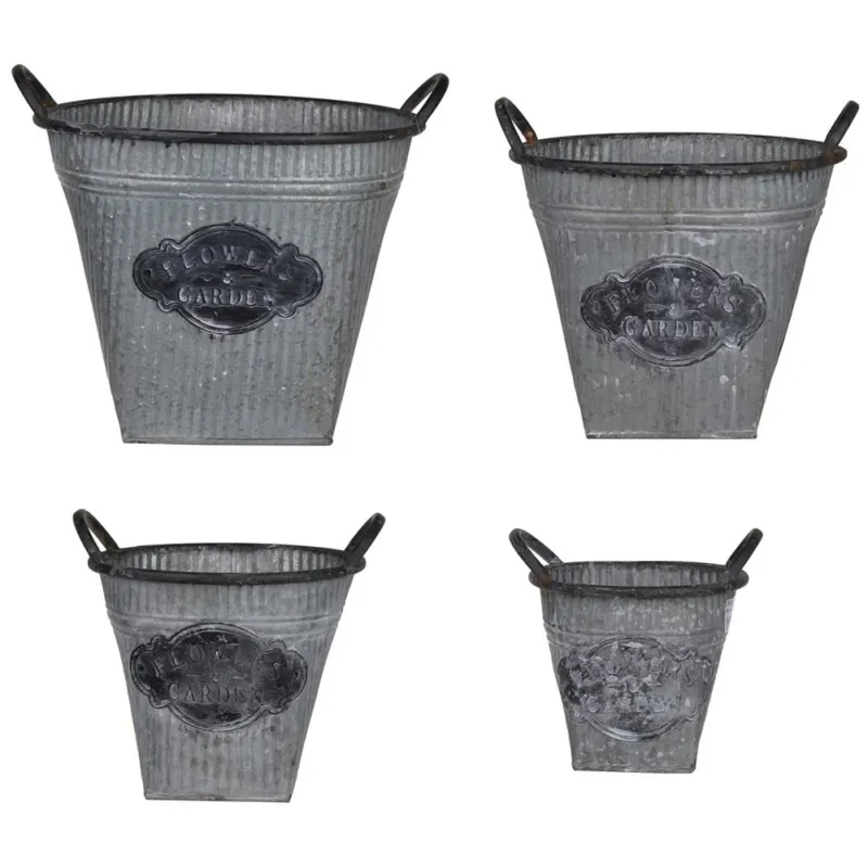 A&B Home Flowers Oval Planters - Set Of 4 | Planters, Troughs & Cachepots | Modishstore