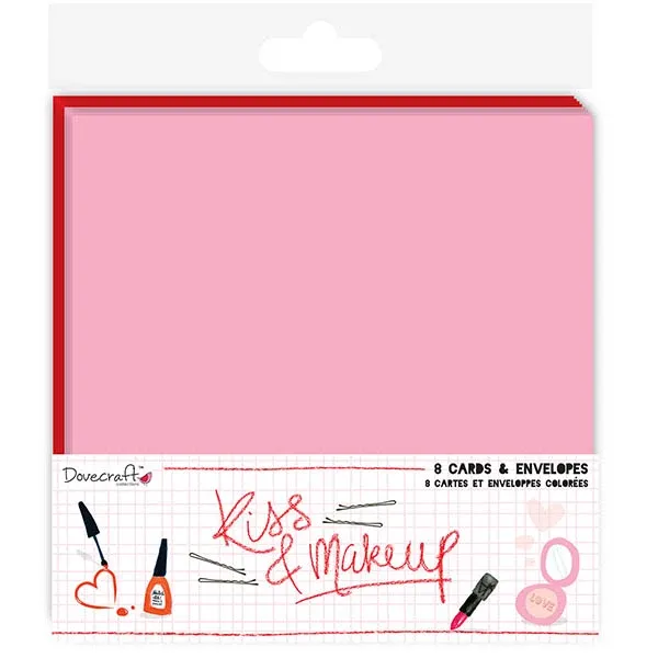 Dovecraft Kiss and Make Up Cards and Envelopes