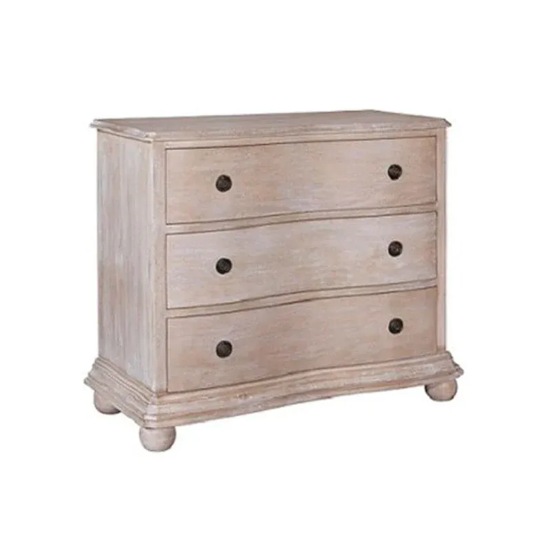 Joan Mango Wood 3 Drawer Dresser, MC Grey by Jeffan | Dressers | Modishstore