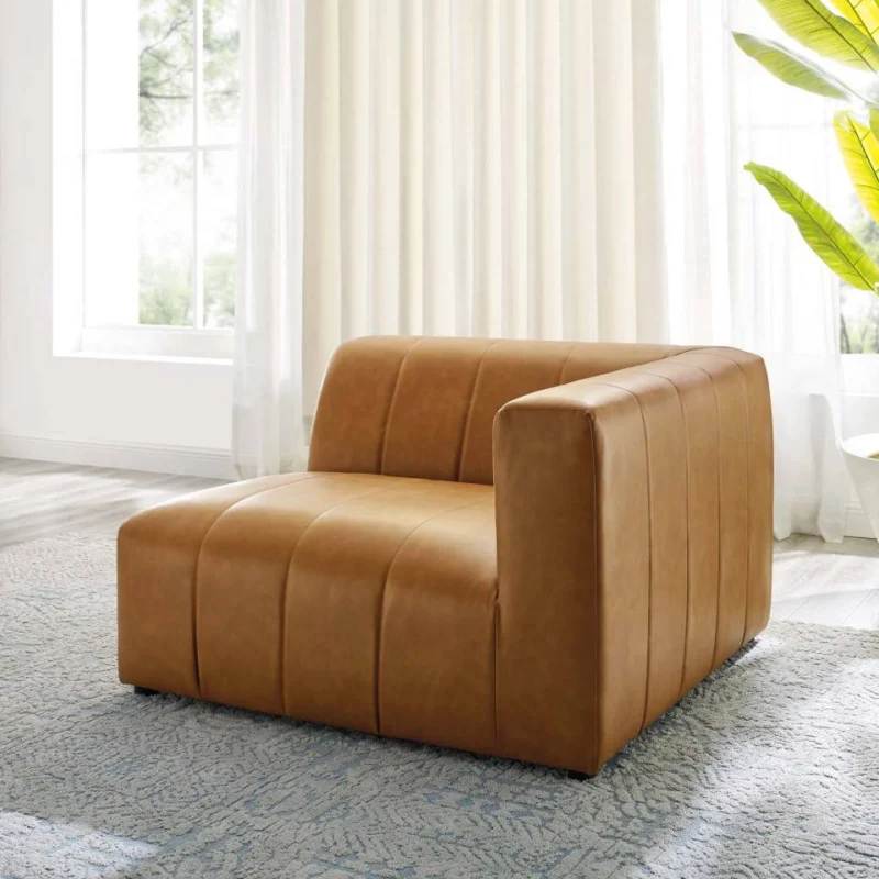 Modway Bartlett Vegan Leather Right-Arm Chair - EEI-4395 | Armchairs | Modishstore - 1