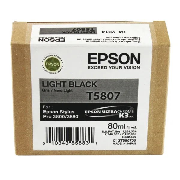 Epson T5807 Ink Cartridge Light Black C13T580700