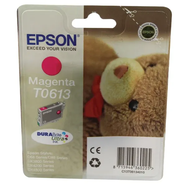 Epson T0613 Ink DURABrite Ultra Teddy Bear Magenta C13T06134010