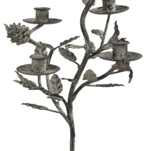 A&B Home Pinecone Taper Holder - Set Of 2 | Candle Holders | Modishstore