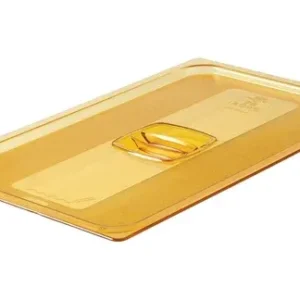 Rubbermaid High Heat Full Size Food Pan Cover with Handle, Amber, FINAL SALE