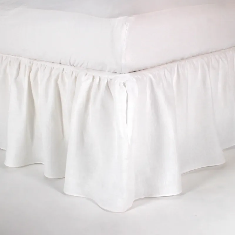 cache sommier a fronces blanc optique