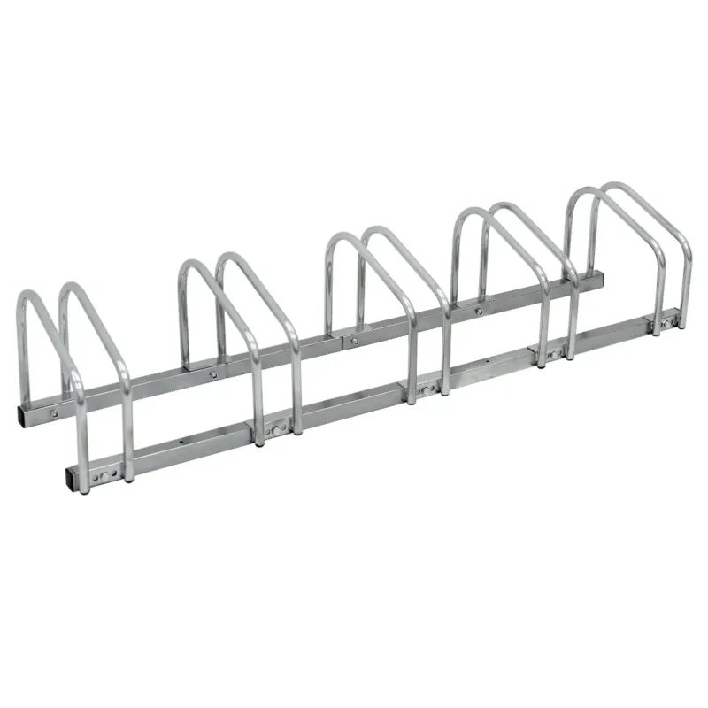Metallhalterung mit mehreren geraden Halterungen.