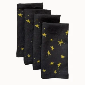 Stars Napkins in Blue (Set of 4)