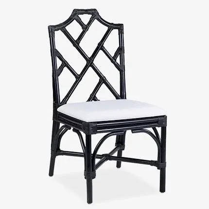Emery Rattan Chippendale Side Chair Set of 2 by Jeffan | Side Chairs | Modishstore