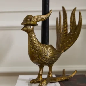 E+E Pheasant Candlestick Set of 2 By Accent Decor | Candle Holders | Modishstore - 1
