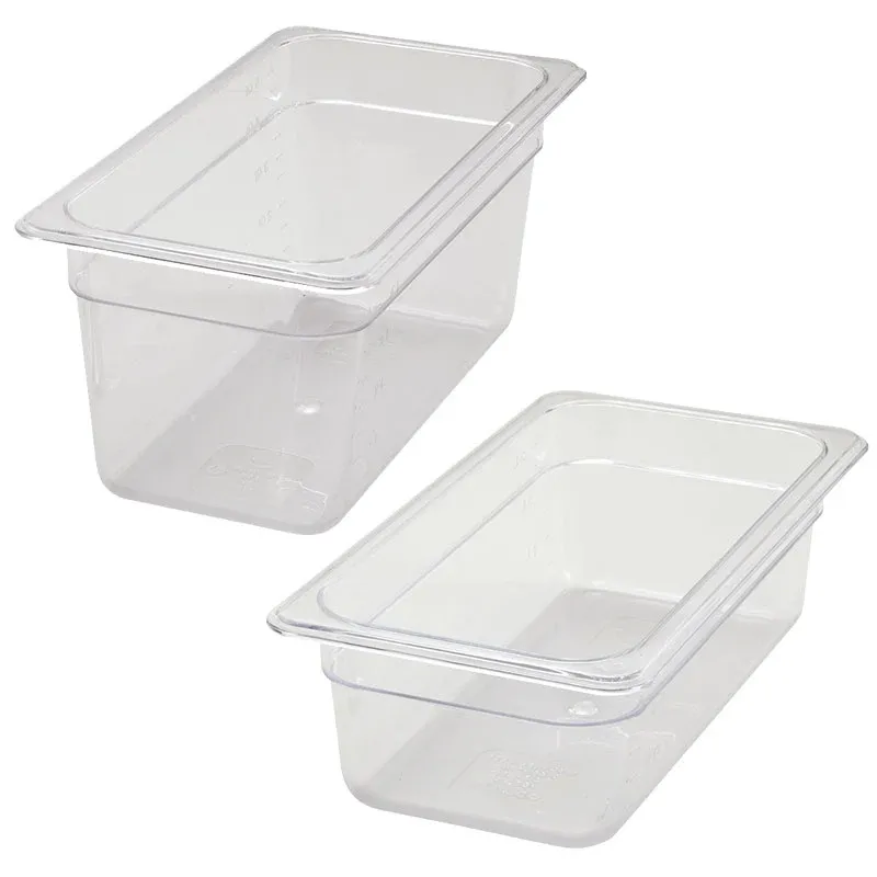 1/3 Size Clear Polycarbonate Food Pan (Various Sizes)